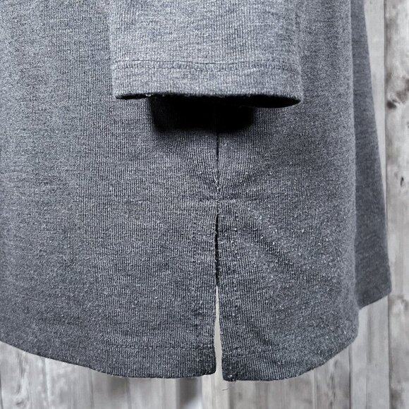 Women's Old Navy 3/4 Sleeve Top | Gray | Loose Fit | Tunic | Small | Scoop Neck - Picture 9 of 12